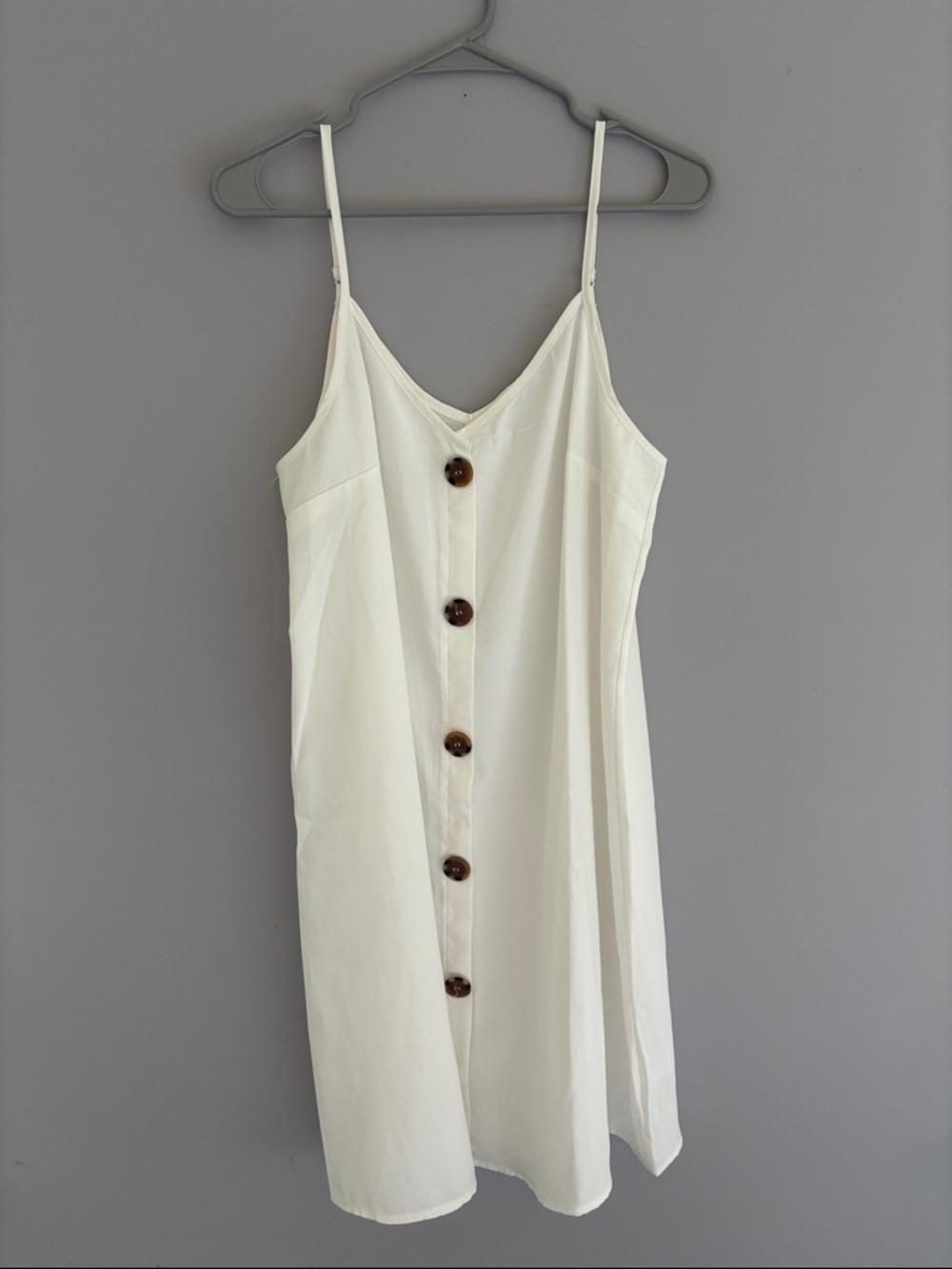 Classic White V-Neck Slip Dress